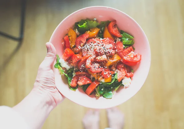 Insalata Verdure Sana Sesamo — Foto Stock