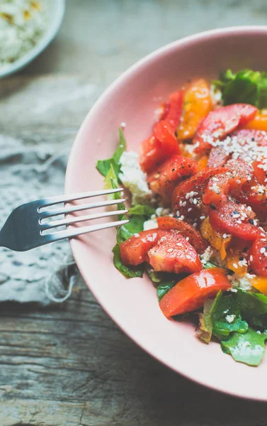 Insalata Verdure Sana Sesamo — Foto Stock