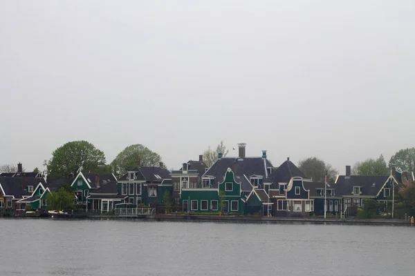 Casas Zaanse Schans Países Bajos — Fotografia de Stock