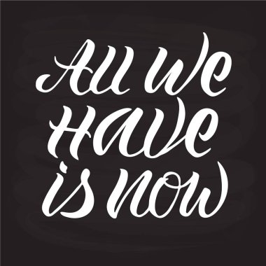 Tek sahip olduğumuz vektör çizim şimdi logo, el ilanı, afiş, plz, tebrik kartı veya kartpostal metindir. Tek sahip olduğumuz şey şimdi tipografi poster. El ile yazılmış modern yazı.