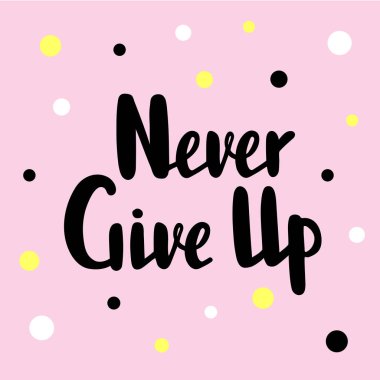 Vektör çizim asla metin logo, el ilanı, afiş, tebrik kartı için pes. 