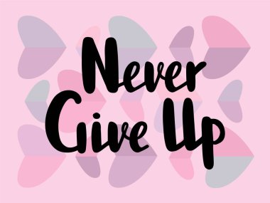 Vektör çizim asla metin logo, el ilanı, afiş, tebrik kartı için pes. 