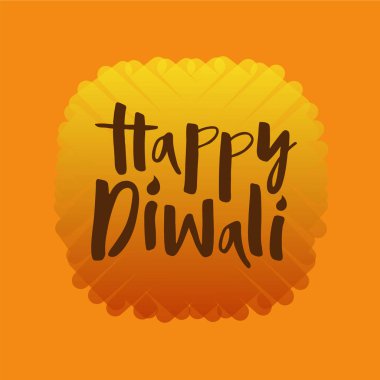 Vektör çizim afiş, davetiye, tebrik kartı, kartpostal, logo, afiş için mutlu bayramlar. Işıklar festivali. El ile yazılmış modern yazı. Dokulu arka plan üzerinde ilham alıntı.