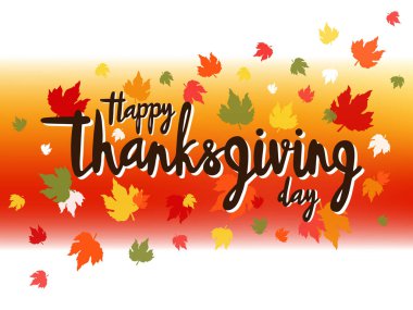 Şükran günün kutlu olsun vektör Illustration logo, el ilanı, afiş, davetiye veya tebrik kartı, kartpostal, tipografi poster için. El ile yazılmış modern yazı. Tatil teklif dokulu arka plan üzerinde.