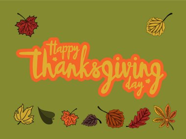 Şükran günün kutlu olsun vektör Illustration logo, el ilanı, afiş, davetiye veya tebrik kartı, kartpostal, tipografi poster için. El ile yazılmış modern yazı. Tatil teklif dokulu arka plan üzerinde.