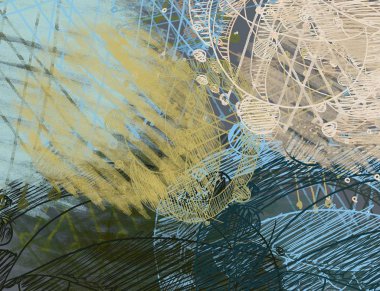 Çağdaş sanat. El sanat yapılmış. Renkli doku. Modern sanat. Yağlı boya darbeleri. Darbeleri. Sanatsal arka plan görüntüsü. Soyut resim tuval üzerine.