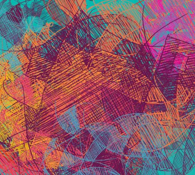 Çağdaş sanat. El sanat yapılmış. Renkli doku. Modern sanat. Yağlı boya darbeleri. Darbeleri. Sanatsal arka plan görüntüsü. Soyut resim tuval üzerine.