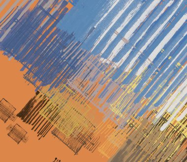 Çağdaş sanat. El sanat yapılmış. Renkli doku. Modern sanat. Yağlı boya darbeleri. Darbeleri. Sanatsal arka plan görüntüsü. Soyut resim tuval üzerine.