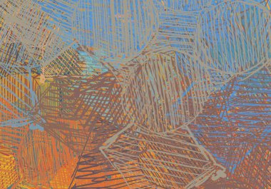 Çağdaş sanat. El sanat yapılmış. Renkli doku. Modern sanat. Yağlı boya darbeleri. Darbeleri. Sanatsal arka plan görüntüsü. Soyut resim tuval üzerine.