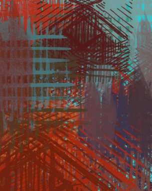 Çağdaş sanat. El sanat yapılmış. Renkli doku. Modern sanat. Yağlı boya darbeleri. Darbeleri. Sanatsal arka plan görüntüsü. Soyut resim tuval üzerine.