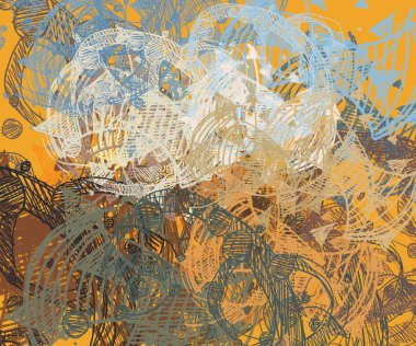 Çağdaş sanat. El sanat yapılmış. Renkli doku. Modern sanat. Yağlı boya darbeleri. Darbeleri. Sanatsal arka plan görüntüsü. Soyut resim tuval üzerine.