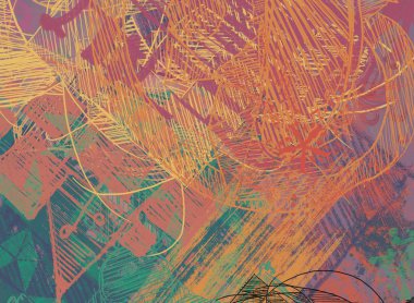 Çağdaş sanat. El sanat yapılmış. Renkli doku. Modern sanat. Yağlı boya darbeleri. Darbeleri. Sanatsal arka plan görüntüsü. Soyut resim tuval üzerine.