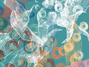 Çağdaş sanat. El sanat yapılmış. Renkli doku. Modern sanat. Yağlı boya darbeleri. Darbeleri. Sanatsal arka plan görüntüsü. Soyut resim tuval üzerine.