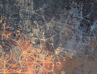 Çağdaş sanat. El sanat yapılmış. Renkli doku. Modern sanat. Yağlı boya darbeleri. Darbeleri. Sanatsal arka plan görüntüsü. Soyut resim tuval üzerine.