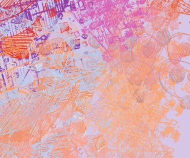 Çağdaş sanat. El sanat yapılmış. Renkli doku. Modern sanat. Yağlı boya darbeleri. Darbeleri. Sanatsal arka plan görüntüsü. Soyut resim tuval üzerine.