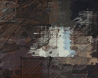 Çağdaş sanat. El sanat yapılmış. Renkli doku. Modern sanat. Yağlı boya darbeleri. Darbeleri. Sanatsal arka plan görüntüsü. Soyut resim tuval üzerine.