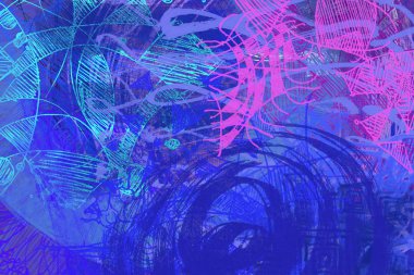 Çağdaş sanat. El sanat yapılmış. Renkli doku. Modern sanat. Yağlı boya darbeleri. Darbeleri. Sanatsal arka plan görüntüsü. Soyut resim tuval üzerine.