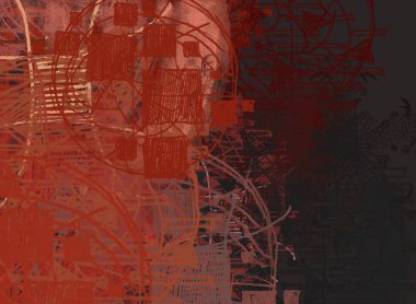 Grunge çağdaş sanat. El sanat yapılmış. renkli doku. Modern sanat. Yağlı boya darbeleri. Darbeleri. Sanatsal arka plan. Soyut resim tuval üzerine.