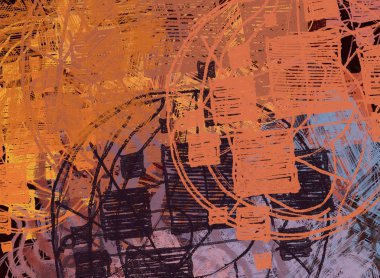 Grunge çağdaş sanat. El sanat yapılmış. renkli doku. Modern sanat. Yağlı boya darbeleri. Darbeleri. Sanatsal arka plan. Soyut resim tuval üzerine.