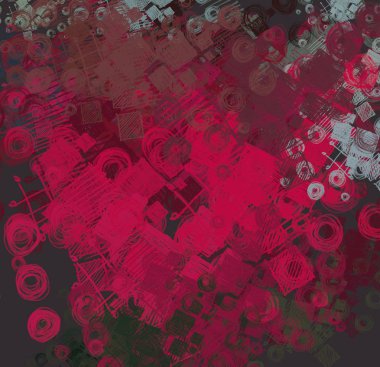 Grunge çağdaş sanat. El sanat yapılmış. renkli doku. Modern sanat. Yağlı boya darbeleri. Darbeleri. Sanatsal arka plan. Soyut resim tuval üzerine.