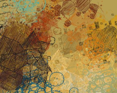 Grunge çağdaş sanat. El sanat yapılmış. renkli doku. Modern sanat. Yağlı boya darbeleri. Darbeleri. Sanatsal arka plan. Soyut resim tuval üzerine.