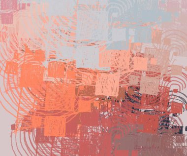 Çağdaş sanat. El sanat yapılmış. Renkli doku. Modern sanat. Yağlı boya darbeleri. Darbeleri. Sanatsal arka plan görüntüsü. Soyut resim tuval üzerine.