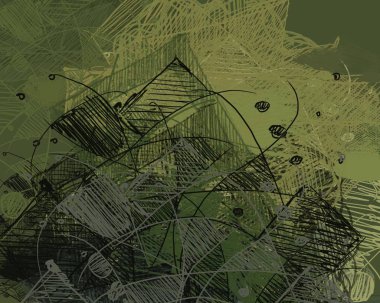 Çağdaş sanat. El sanat yapılmış. Yeşil renk doku. Modern sanat. Yağlı boya darbeleri. Darbeleri. Sanatsal arka plan görüntüsü. Soyut resim tuval üzerine.