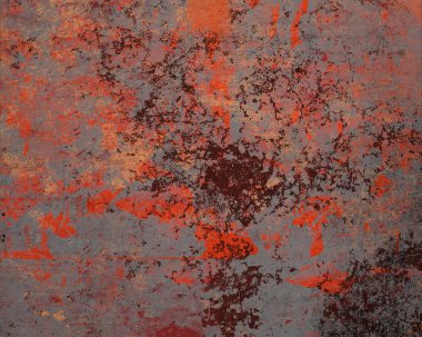 Grungy çağdaş sanat. El sanat yapılmış. renkli doku. Modern sanat. Yağlı boya darbeleri. Darbeleri. Sanatsal arka plan. Soyut resim tuval üzerine.