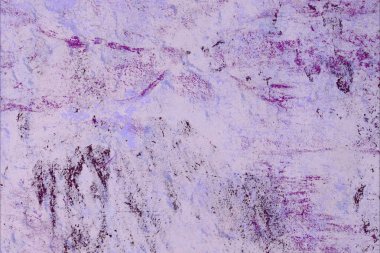 Çağdaş sanat. El sanat yapılmış. Mor renkli doku. Modern sanat. Yağlı boya darbeleri. Darbeleri. Sanatsal arka plan görüntüsü. Soyut resim tuval üzerine.