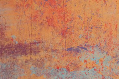 Grunge çağdaş sanat. El sanat yapılmış. renkli doku. Modern sanat. Yağlı boya darbeleri. Darbeleri. Sanatsal arka plan. Soyut resim tuval üzerine.