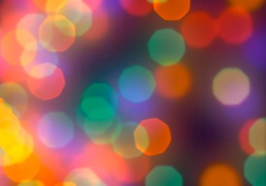 Bokeh ve parlak ışıklar arka plan. Doğal bokeh ve parlak ışıklar Vintage Magic arka plan ile renk Festival arka plan