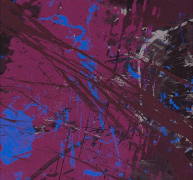 Grunge çağdaş sanat. El sanat yapılmış. renkli doku. Modern sanat. Yağlı boya darbeleri. Darbeleri. Sanatsal arka plan. Soyut resim tuval üzerine.