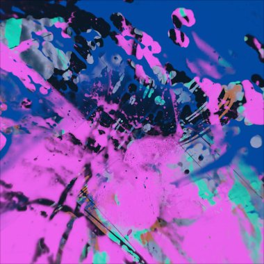 Grunge çağdaş sanat. El sanat yapılmış. renkli doku. Modern sanat. Yağlı boya darbeleri. Darbeleri. Sanatsal arka plan. Soyut resim tuval üzerine.