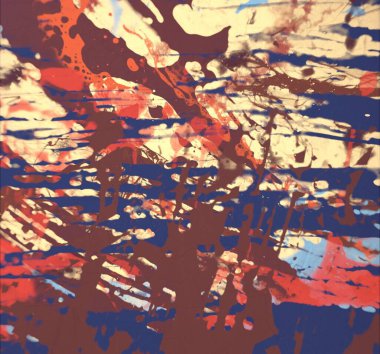 Grunge çağdaş sanat. El sanat yapılmış. renkli doku. Modern sanat. Yağlı boya darbeleri. Darbeleri. Sanatsal arka plan. Soyut resim tuval üzerine.