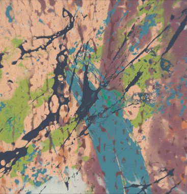 Grunge çağdaş sanat. El sanat yapılmış. renkli doku. Modern sanat. Yağlı boya darbeleri. Darbeleri. Sanatsal arka plan. Soyut resim tuval üzerine.