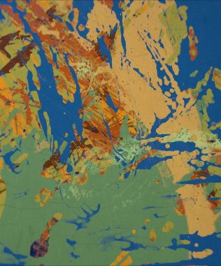 Grunge çağdaş sanat. El sanat yapılmış. renkli doku. Modern sanat. Yağlı boya darbeleri. Darbeleri. Sanatsal arka plan. Soyut resim tuval üzerine.