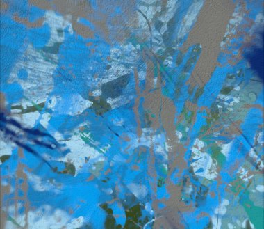 Grunge çağdaş sanat. El sanat yapılmış. renkli doku. Modern sanat. Yağlı boya darbeleri. Darbeleri. Sanatsal arka plan. Soyut resim tuval üzerine.