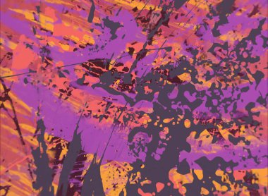Grunge çağdaş sanat. El sanat yapılmış. renkli doku. Modern sanat. Yağlı boya darbeleri. Darbeleri. Sanatsal arka plan. Soyut resim tuval üzerine.