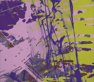 Grunge çağdaş sanat. El sanat yapılmış. renkli doku. Modern sanat. Yağlı boya darbeleri. Darbeleri. Sanatsal arka plan. Soyut resim tuval üzerine.