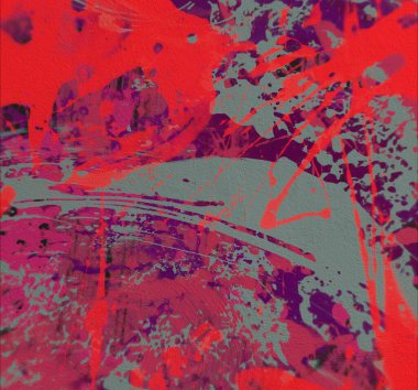 Grunge çağdaş sanat. El sanat yapılmış. renkli doku. Modern sanat. Yağlı boya darbeleri. Darbeleri. Sanatsal arka plan. Soyut resim tuval üzerine.
