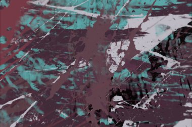 Grunge çağdaş sanat. El sanat yapılmış. renkli doku. Modern sanat. Yağlı boya darbeleri. Darbeleri. Sanatsal arka plan. Soyut resim tuval üzerine.