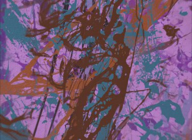 Grunge çağdaş sanat. El sanat yapılmış. renkli doku. Modern sanat. Yağlı boya darbeleri. Darbeleri. Sanatsal arka plan. Soyut resim tuval üzerine.