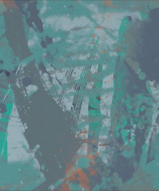 Grunge çağdaş sanat. El sanat yapılmış. renkli doku. Modern sanat. Yağlı boya darbeleri. Darbeleri. Sanatsal arka plan. Soyut resim tuval üzerine.