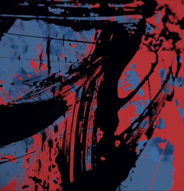 Grunge çağdaş sanat. El sanat yapılmış. renkli doku. Modern sanat. Yağlı boya darbeleri. Darbeleri. Sanatsal arka plan. Soyut resim tuval üzerine.