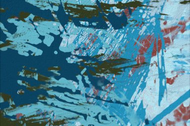 Grunge çağdaş sanat. El sanat yapılmış. renkli doku. Modern sanat. Yağlı boya darbeleri. Darbeleri. Sanatsal arka plan. Soyut resim tuval üzerine.