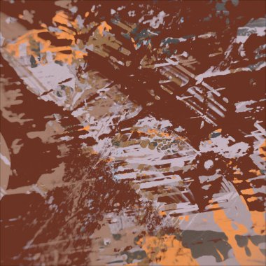 Grunge çağdaş sanat. El sanat yapılmış. renkli doku. Modern sanat. Yağlı boya darbeleri. Darbeleri. Sanatsal arka plan. Soyut resim tuval üzerine.