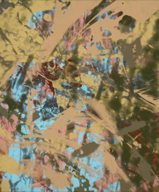 Grunge çağdaş sanat. El sanat yapılmış. renkli doku. Modern sanat. Yağlı boya darbeleri. Darbeleri. Sanatsal arka plan. Soyut resim tuval üzerine.