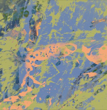 Grunge çağdaş sanat. El sanat yapılmış. renkli doku. Modern sanat. Yağlı boya darbeleri. Darbeleri. Sanatsal arka plan. Soyut resim tuval üzerine.