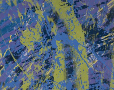 Grunge çağdaş sanat. El sanat yapılmış. renkli doku. Modern sanat. Yağlı boya darbeleri. Darbeleri. Sanatsal arka plan. Soyut resim tuval üzerine.