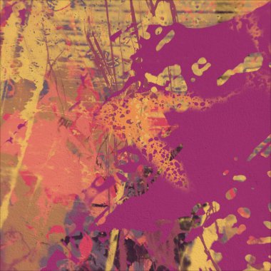 Grunge çağdaş sanat. El sanat yapılmış. renkli doku. Modern sanat. Yağlı boya darbeleri. Darbeleri. Sanatsal arka plan. Soyut resim tuval üzerine.